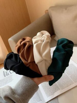 Serre-tête en style décontracté à ruché pour femme