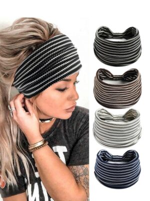 Bandeau pour cheveux à motifs chevrons Boho