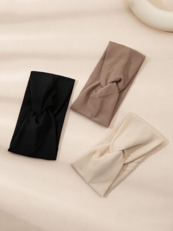 Bandeau à détails torsadés, décontracté, salle de sport