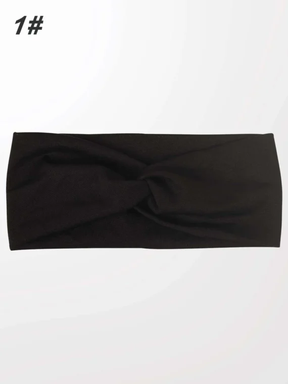 Bandeau de cheveux unicolore élégant décontracté