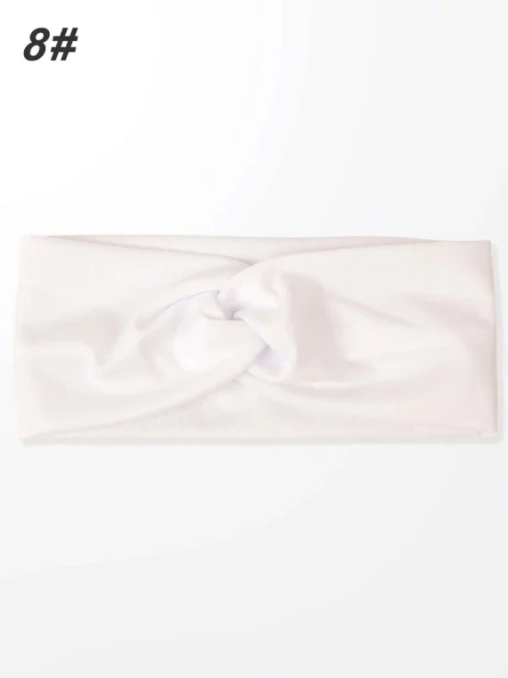 Bandeau de cheveux unicolore élégant décontracté