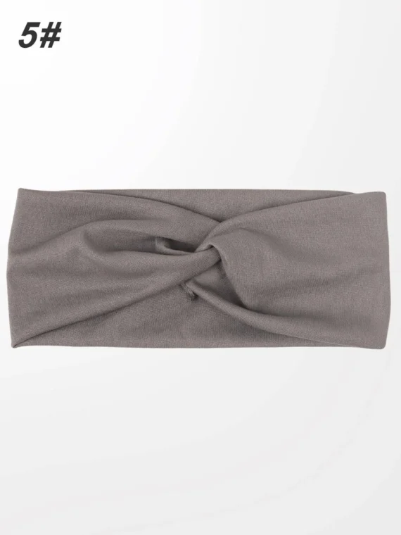 Bandeau de cheveux unicolore élégant décontracté