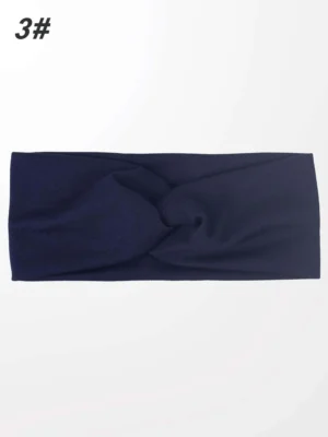 Bandeau de cheveux unicolore élégant décontracté