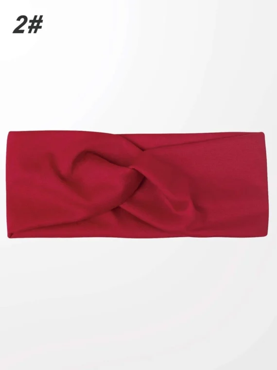 Bandeau de cheveux unicolore élégant décontracté