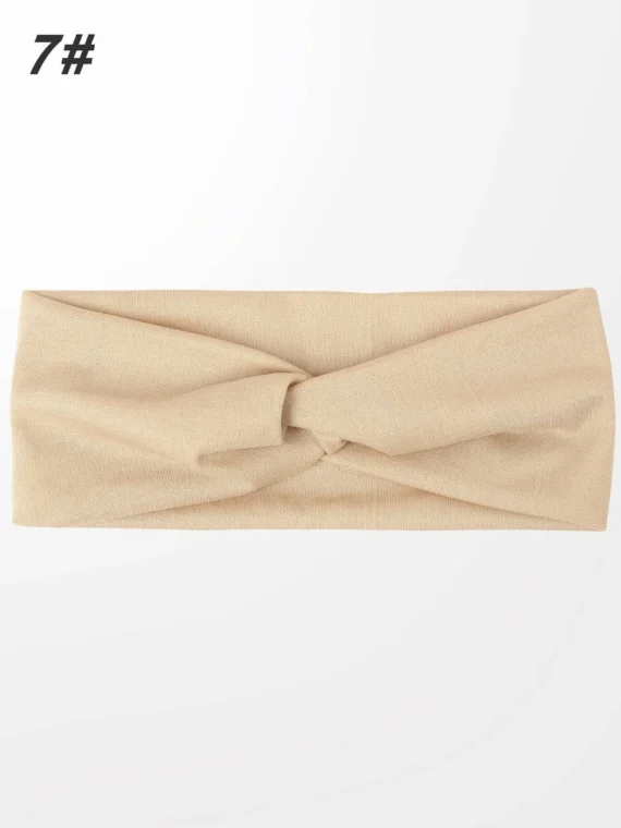 Bandeau de cheveux unicolore élégant décontracté