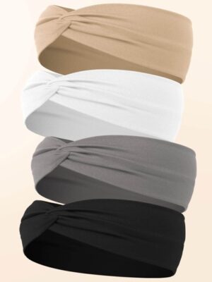 Bandeaux élastiques croisés de couleur