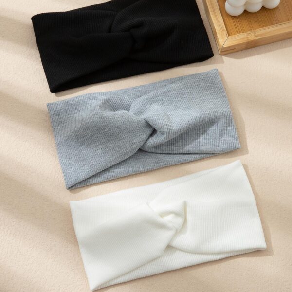Bandeau à détails torsadés, décontracté, salle de sport