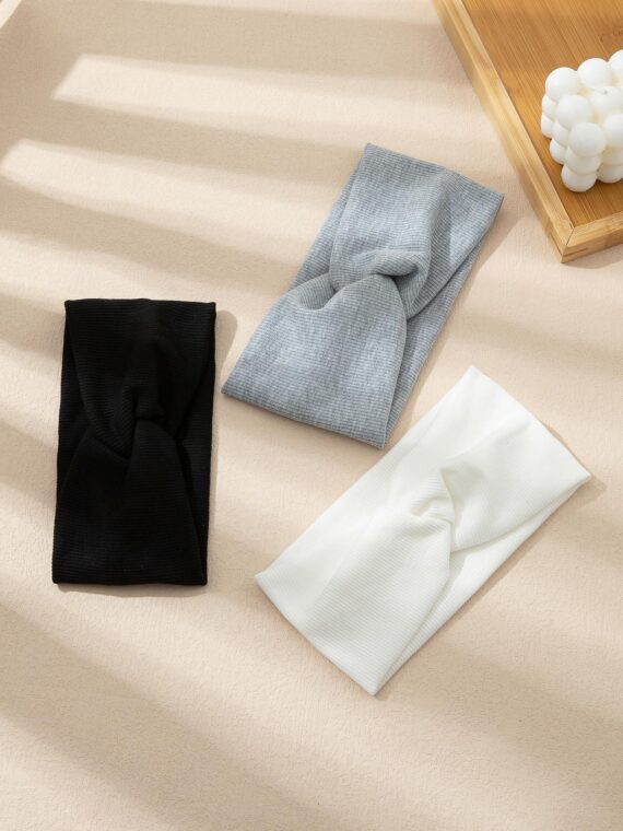 Bandeau à détails torsadés, décontracté, salle de sport