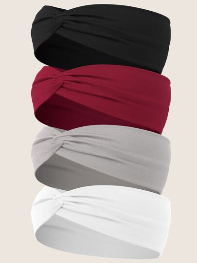 Bandeaux élastiques croisés de couleur
