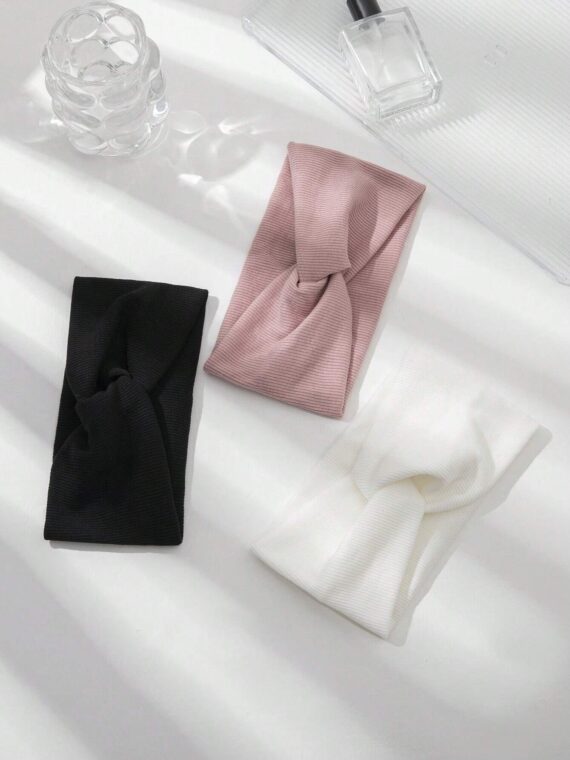 Bandeau à détails torsadés, décontracté, salle de sport