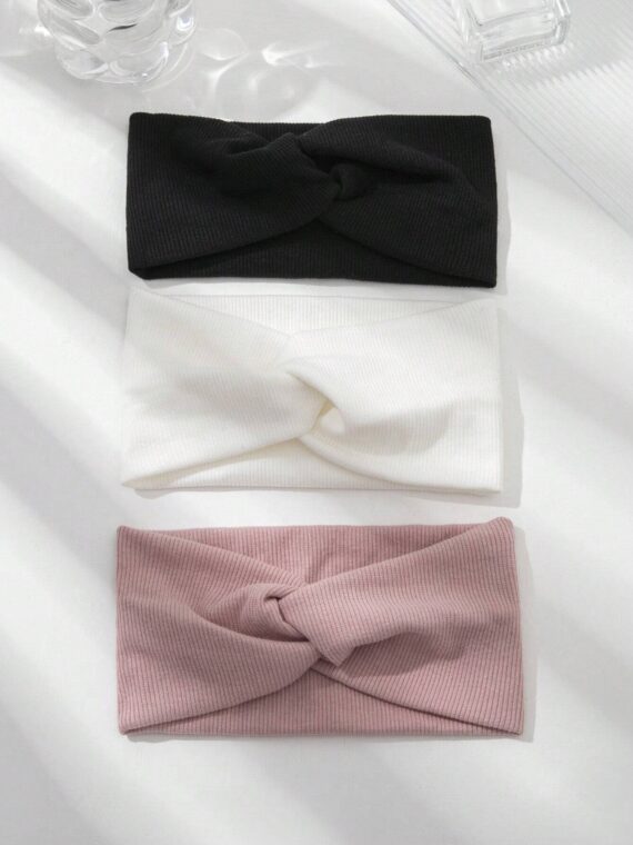 Bandeau à détails torsadés, décontracté, salle de sport
