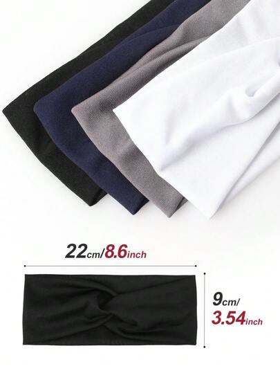 Bandeaux élastiques croisés de couleur