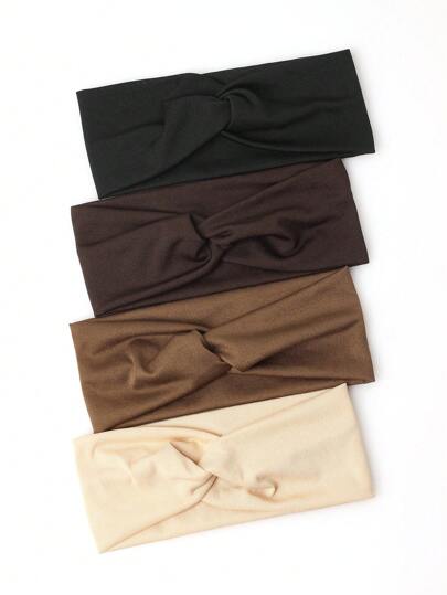 Bandeaux élastiques croisés de couleur