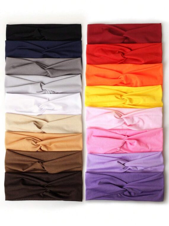 Bandeau de cheveux unicolore élégant décontracté