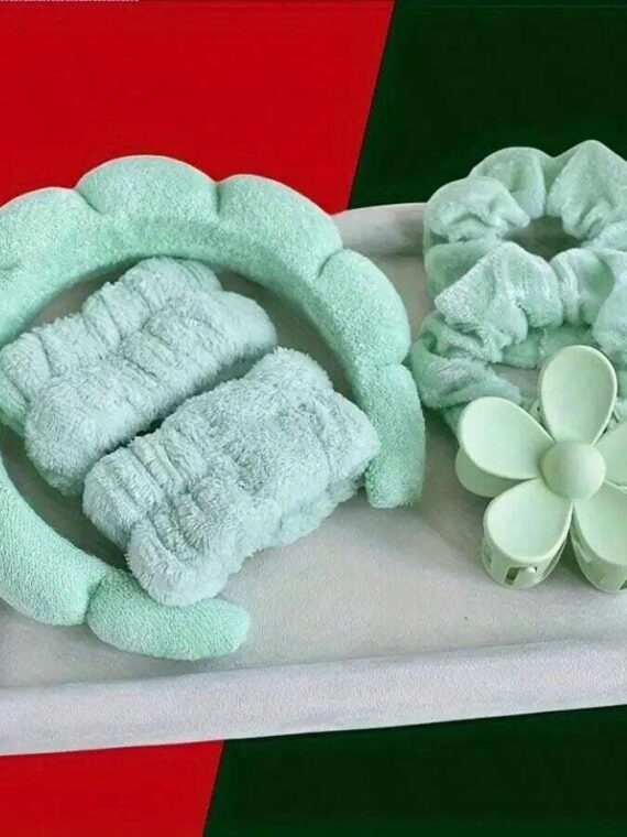 6 Pièces/set Ensemble De Bandeaux De Spa Pour Femmes