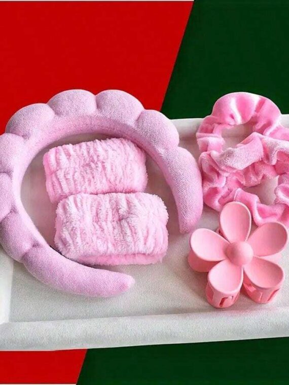 6 Pièces/set Ensemble De Bandeaux De Spa Pour Femmes
