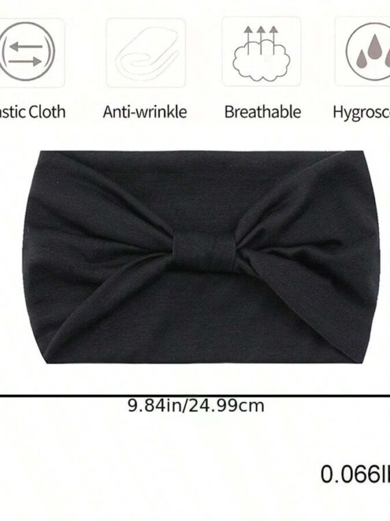 Serre-tête large en bandeau élastique pour la sueur pour femmes