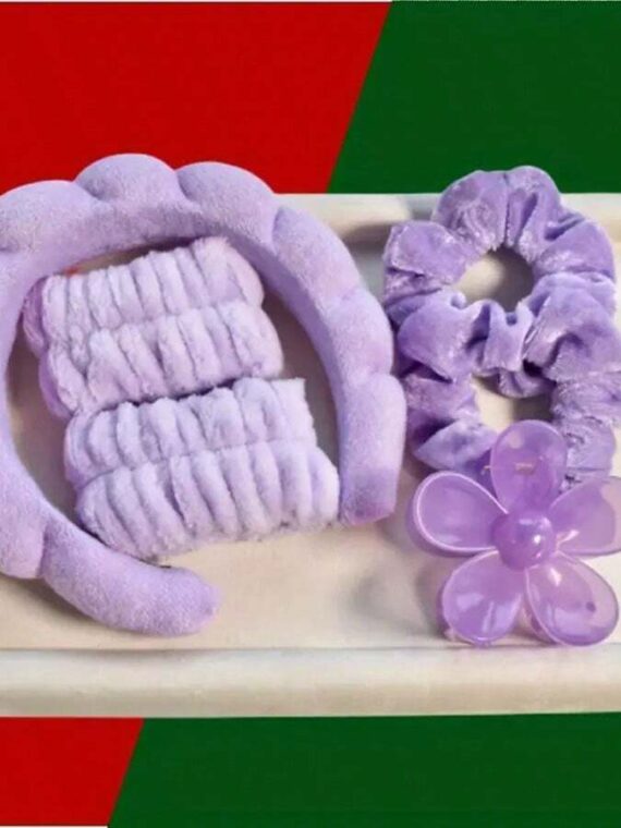 6 Pièces/set Ensemble De Bandeaux De Spa Pour Femmes