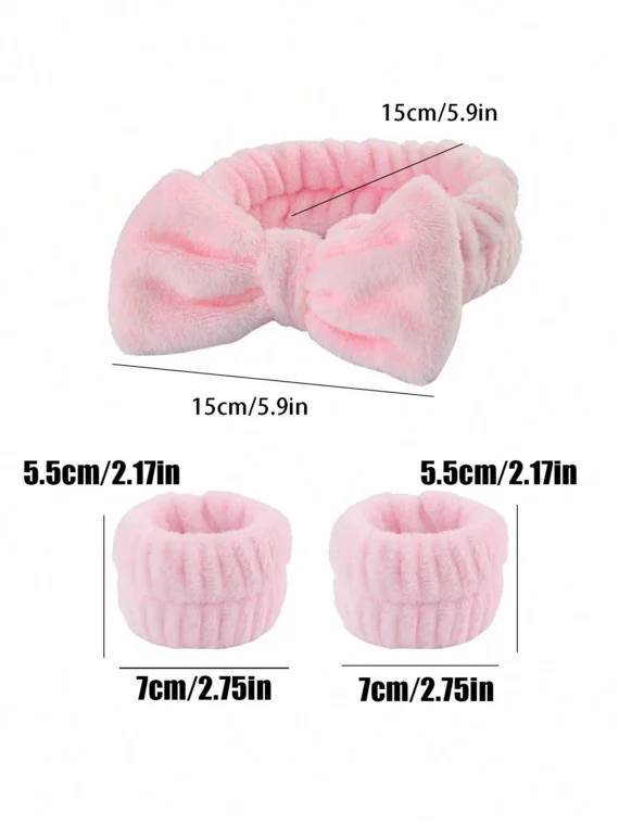 Bandeau doux et moelleux avec nœud pour le maquillage