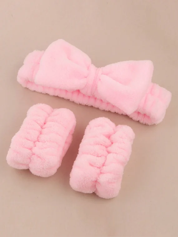 Bandeau doux et moelleux avec nœud pour le maquillage