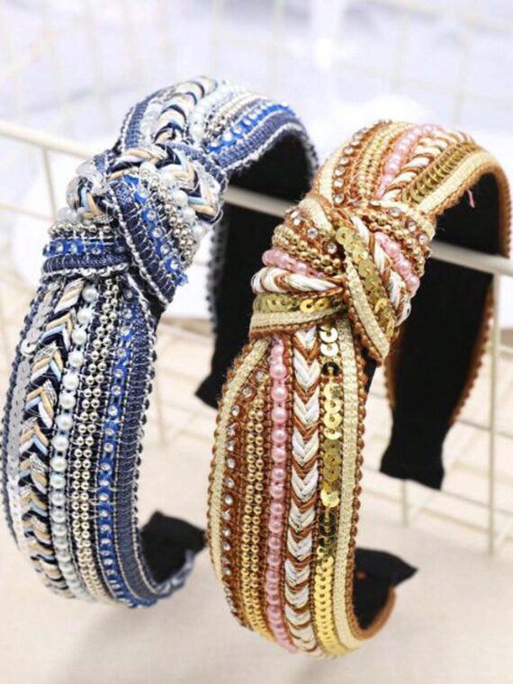 Nouveau bandeau de mode bohème pour femmes avec nœud central