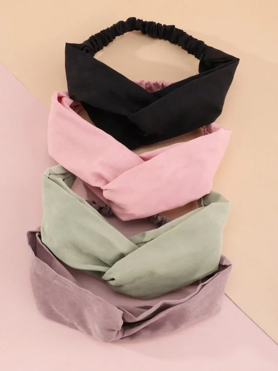 Bandeaux pour femmes à motif floral et rayé