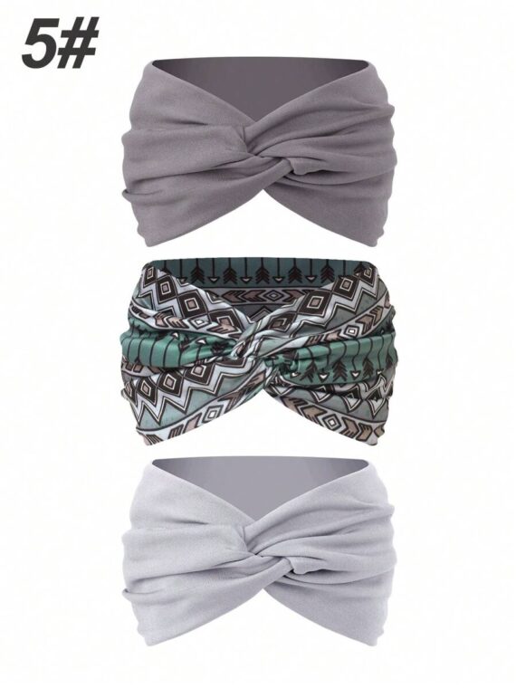 Bandeaux larges croisés pour femme de style bohème
