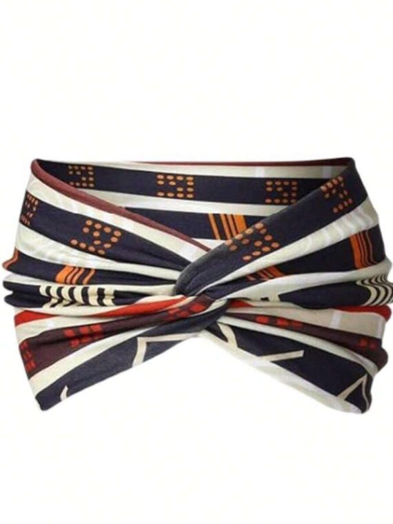 Bandeau de sport bohème large de style européen et américain pour femmes
