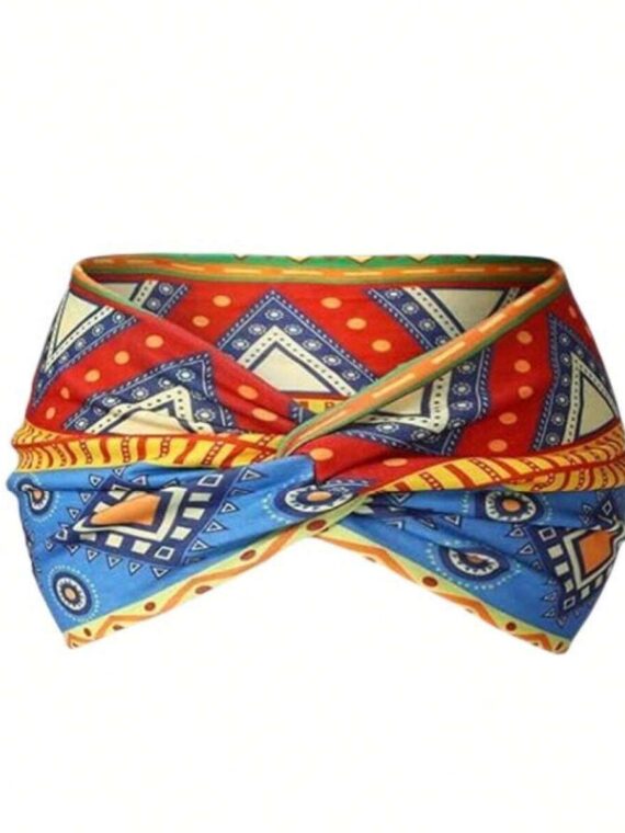 Bandeau de sport bohème large de style européen et américain pour femmes
