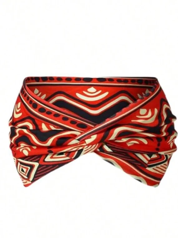Bandeau de sport bohème large de style européen et américain pour femmes