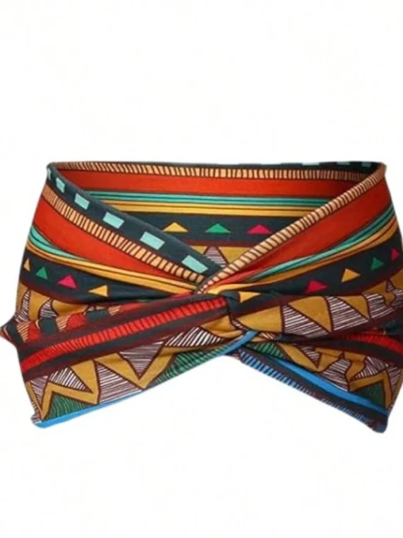 Bandeau de sport bohème large de style européen et américain pour femmes