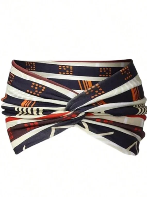 Bandeau de sport bohème large de style européen et américain pour femmes