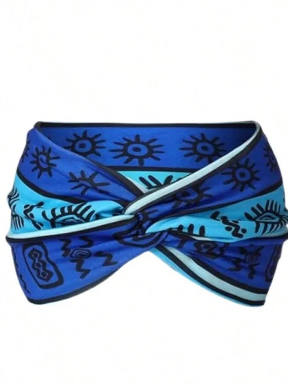 Bandeau de sport bohème large de style européen et américain pour femmes