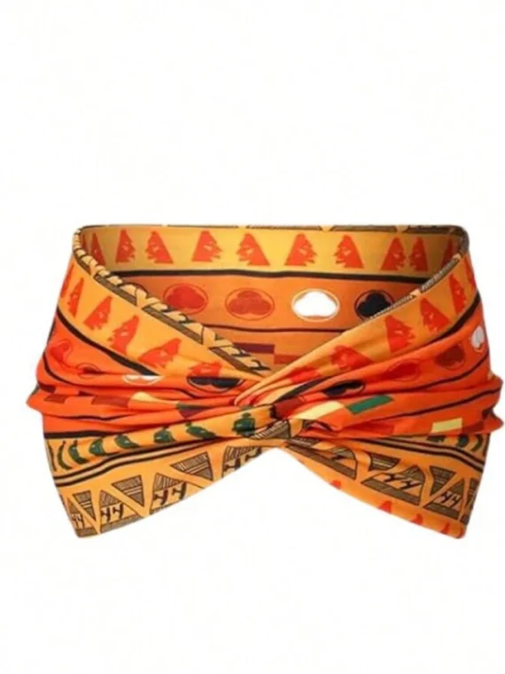Bandeau de sport bohème large de style européen et américain pour femmes