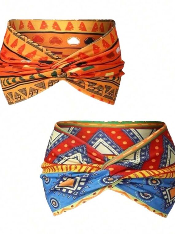 Bandeau de sport bohème large de style européen et américain pour femmes