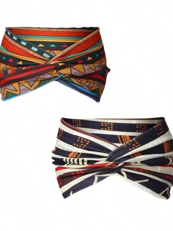 Bandeau de sport bohème large de style européen et américain pour femmes