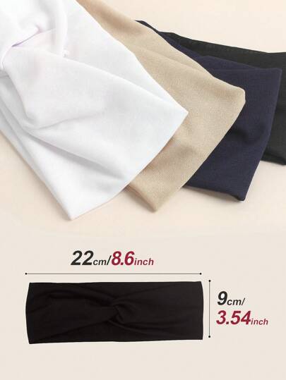 Bandeaux élastiques croisés de couleur