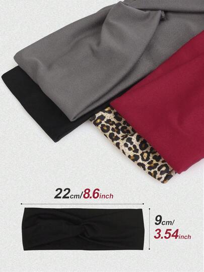Bandeaux élastiques croisés de couleur