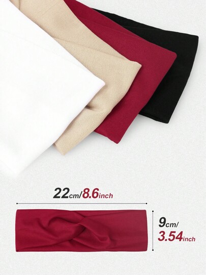 Bandeaux élastiques croisés de couleur