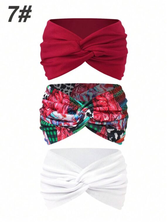 Bandeaux larges croisés pour femme de style bohème