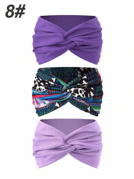 Bandeaux larges croisés pour femme de style bohème