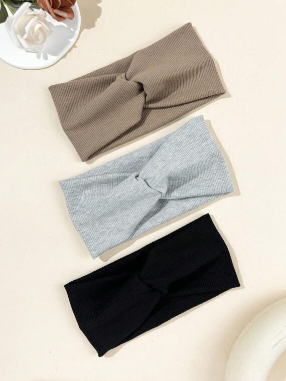 Bandeau à détails torsadés, décontracté, salle de sport
