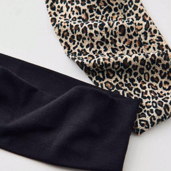 Bandeau tendance à motif imprimé léopard