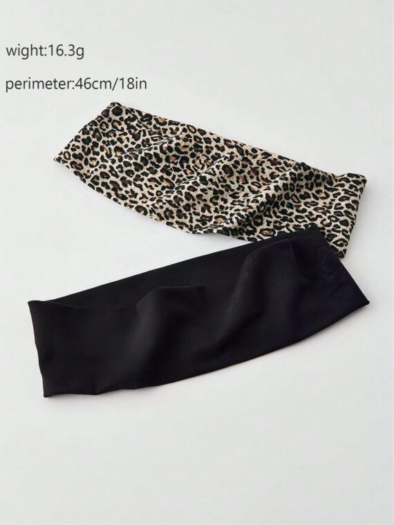 Bandeau tendance à motif imprimé léopard