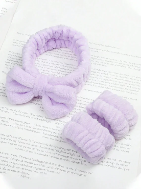 Bandeau doux et moelleux avec nœud pour le maquillage