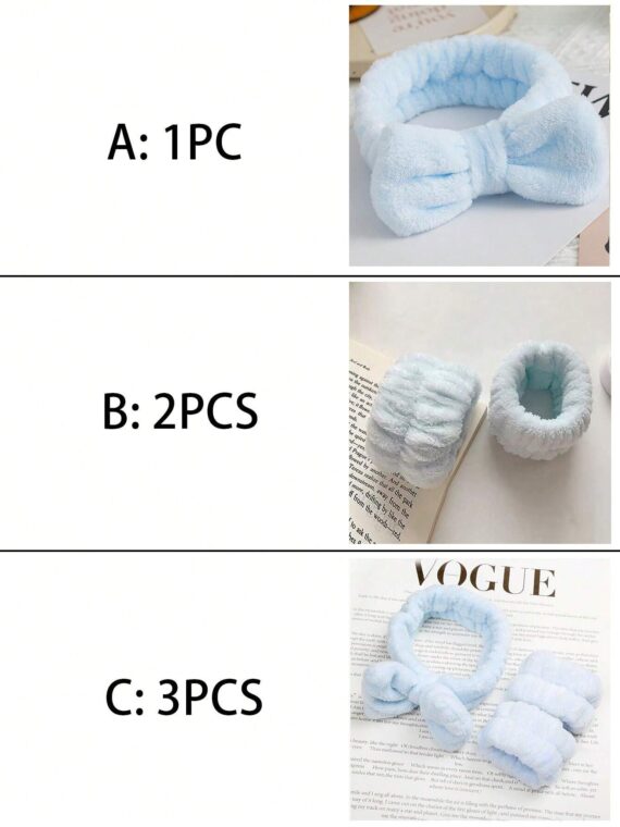 Bandeau doux et moelleux avec nœud pour le maquillage