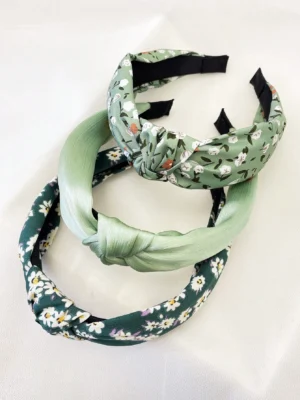 Bandeaux floral vert unicolore pour femmes