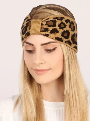 Bandeau bohème élégant imprimé léopard