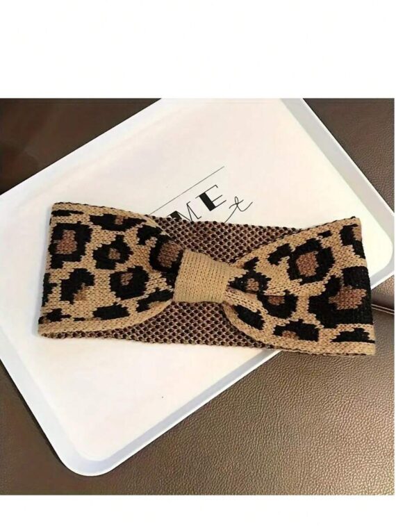 Bandeau bohème élégant imprimé léopard