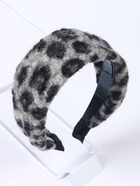 Bandeau large à imprimé léopard élégant pour femmes